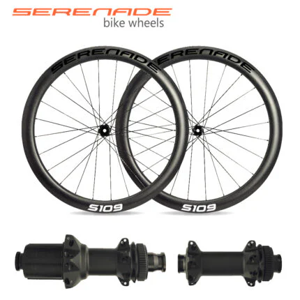 Neuer 45-mm-Carbon-Laufradsatz mit Scheibenbremse für Rennräder, 700c, S109