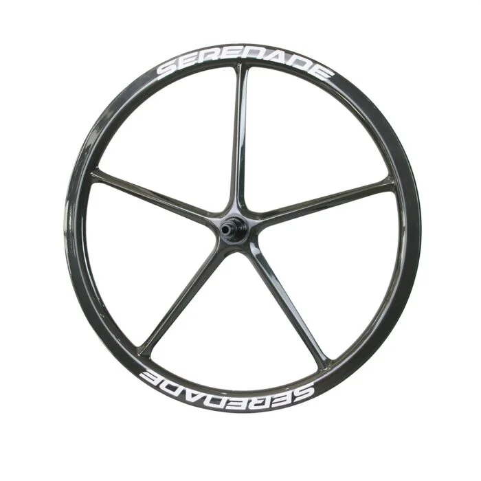 プリント デカール ロゴ カーボンホイール 5本スポーク 700c [フロント] 5本スポーク 自転車ホイール 700c ロード・グラベル用 カーボン