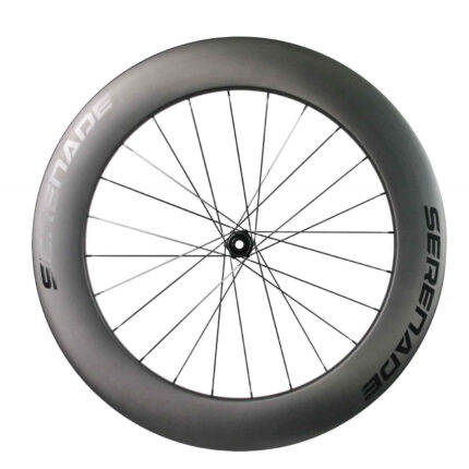 700C 80mm Carbon Disc Brake Wheelset front