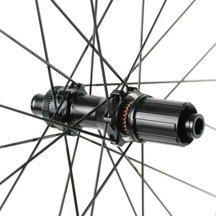 700C 80mm Carbon Disc Brake Wheelset rear hub