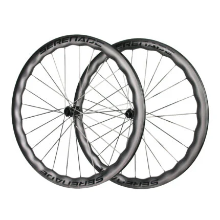 wavy carbon disc wheelset 25mm internal wide 3.5mm carbon spokes 01
