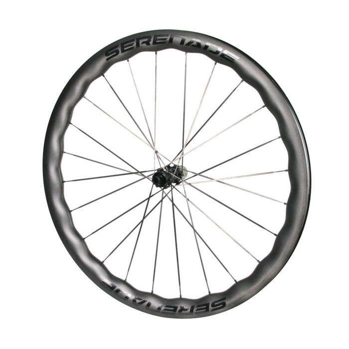 wavy carbon disc wheelset 25mm internal wide 3.5mm carbon spokes 03