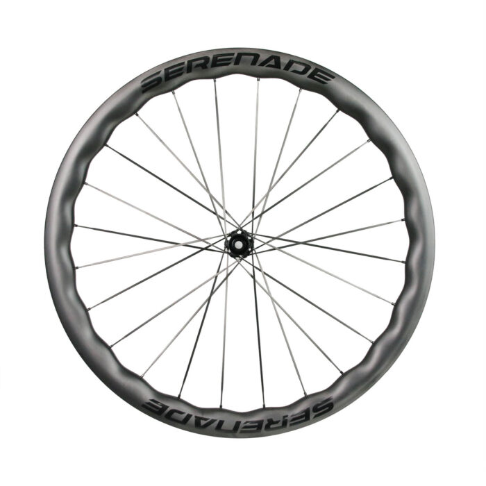 wavy carbon disc wheelset 25mm internal wide 3.5mm carbon spokes 05