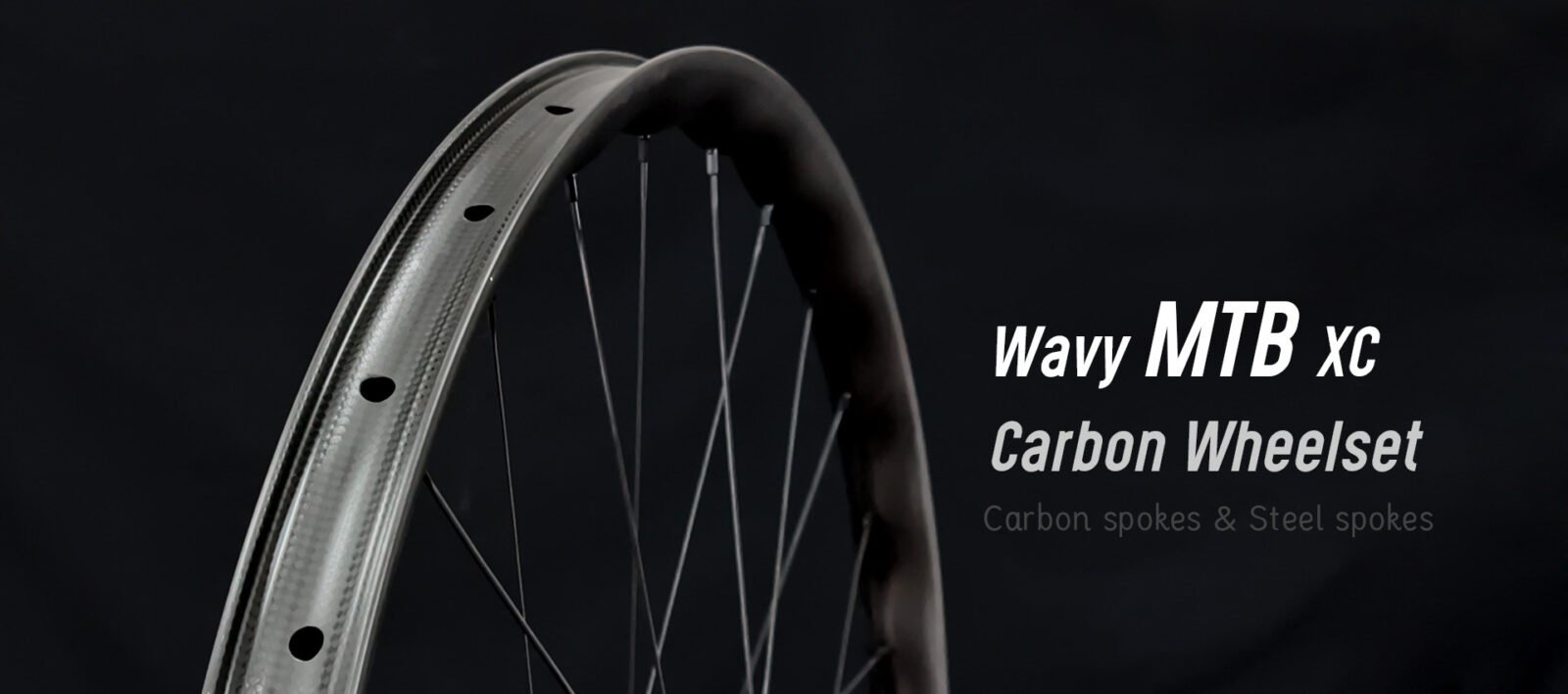 30mm inner wavy MTB carbon wheelset