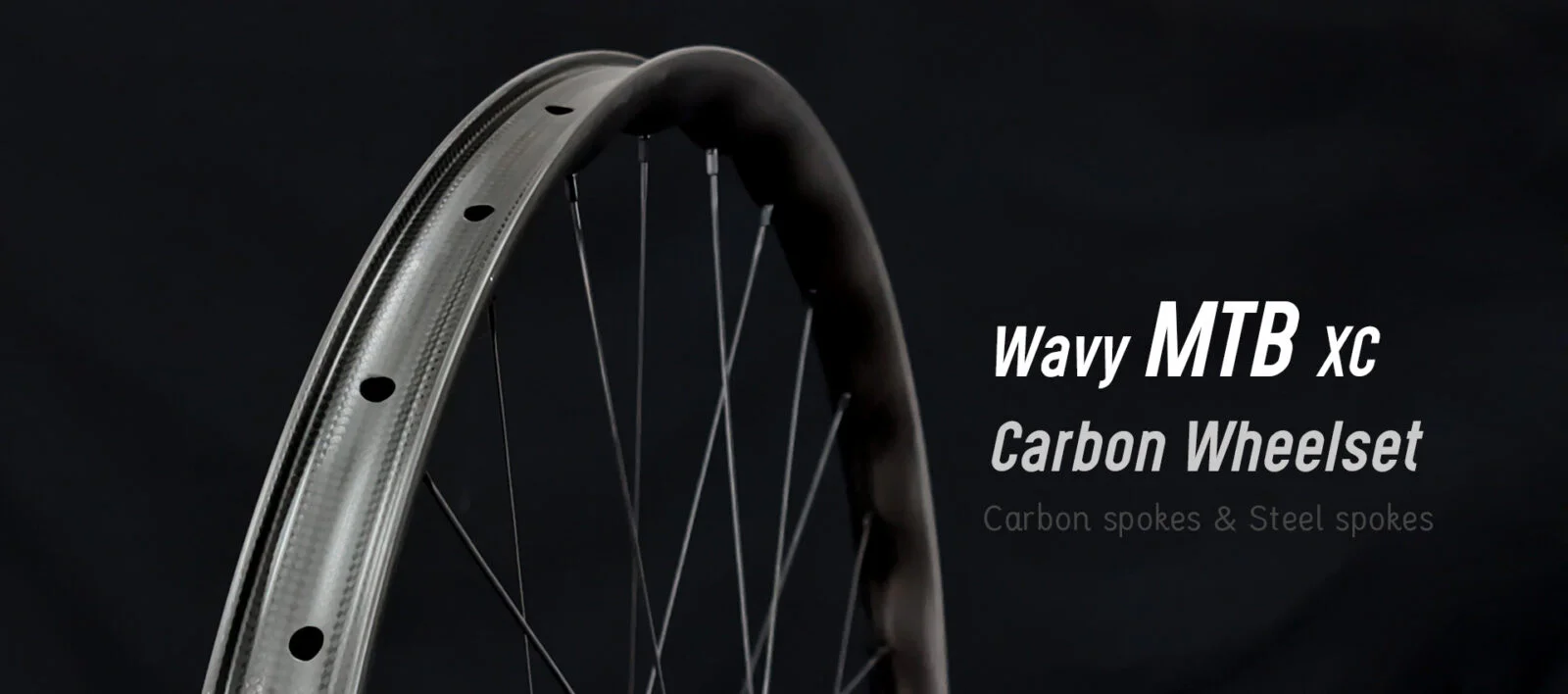 30mm inner wavy MTB carbon wheelset