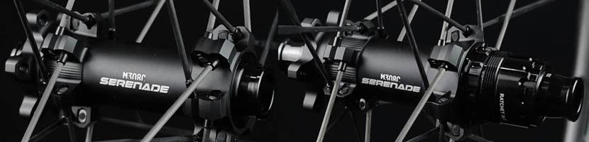 Carbon spokes on MTB bike wheels M308C
